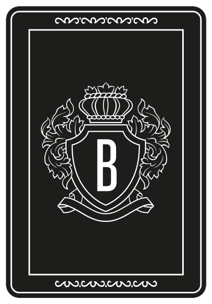 Back of a playing card